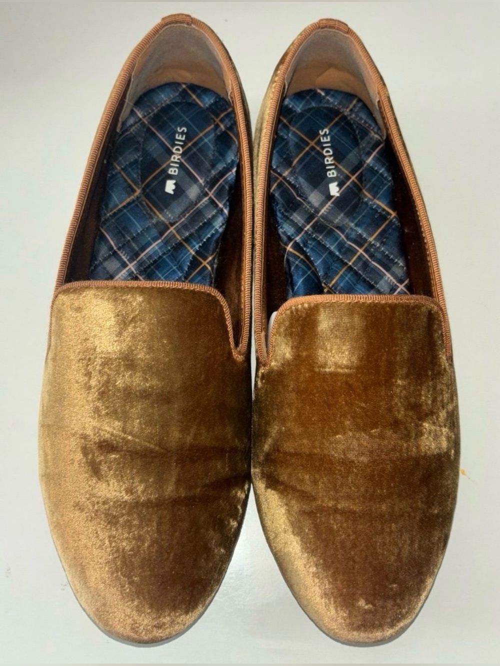 Birdies The Swan Velvet Slip On Shoes